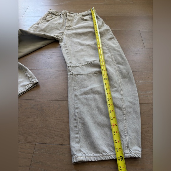 We The Free Free People Women’s Barrel Pants 26 Faded Light Gray - Picture 6 of 11